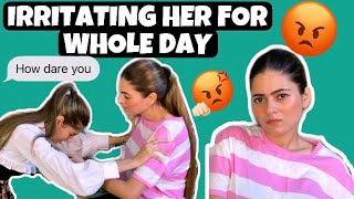 IRRITATING MY ELDER SISTER FOR WHOLE DAY ShilpaChaudharyVlogs  KAJAL CHOUDHARY [upl. by Lleuqar]