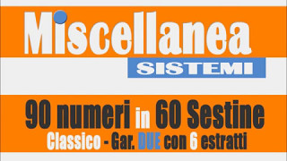 Miscellanea Sistemi  90 numeri in 60 Sestine [upl. by Engeddi]