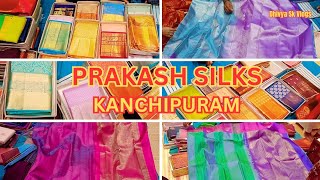 PRAKASH SILKS AND SAREES🥻KANCHIPURAM Bridal Sarees Collection  Pure Silk Sarees Kanchipuram [upl. by Fritze271]