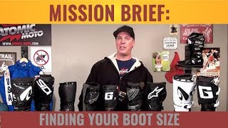 Finding your Motorcycle Boot Size  AtomicMoto [upl. by Oironoh967]