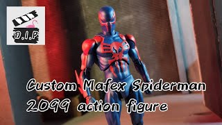 Custom MAFEX Spiderman 2099 Action Figure review [upl. by Hadihsar]