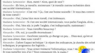 dialogue français chapitre 3  Alexandre travaille [upl. by Ulda]