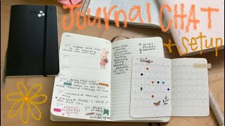 Pocket Moleskine Setup  Journal Chat [upl. by Ecnarepmet]