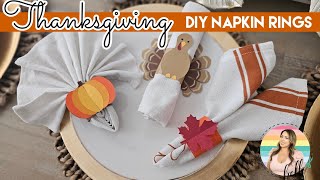 How to Make Paper Napkin Rings for Thanksgiving [upl. by Adnilreb708]