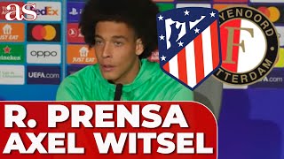 AXEL WITSEL en rueda de prensa FEYENOORD vs ATLÉTICO DE MADRID  AS [upl. by Miru]