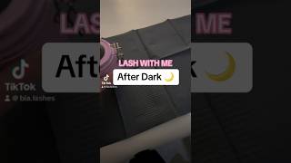 Lash with me after dark lash tech shorts lashes [upl. by Enened]