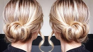 Chignon Chic Facile  Astuce avec une tresse  AngeliaHair [upl. by Ardith]