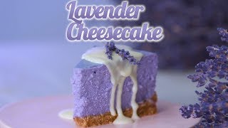 Lavender Cheesecake  HG Food  HelloGiggles [upl. by Edmee990]