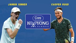 Jannnik Sinner vs Casper Ruud  Kooyong Classic 2024 [upl. by Aicnelev]