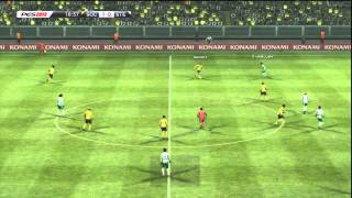 FC Sochaux  AS SaintEtienne 12 PES 2013  Coupe de la Ligue 18ème de Finale  CPU Vs CPU [upl. by Nelrah]