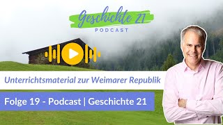 Unterrichtsmaterial zur Weimarer Republik [upl. by Gui254]