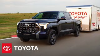 2022 Tundra Towing Enhancements  Toyota [upl. by Adnawak517]