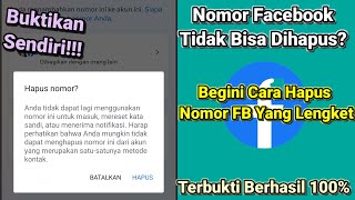 Cara Atasi Nomor Facebook Lengket Tidak Bisa Dihapus [upl. by Solhcin595]