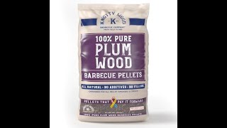 Knotty Wood Plum Wood Pellet Review [upl. by Akirahs]