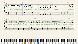 📰 Taylor Swift — New Years Day Piano Sheet Music [upl. by Mirilla]