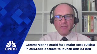 Commerzbank could face major cost cutting if UniCredit decides to launch bid AJ Bell [upl. by Nerehs]