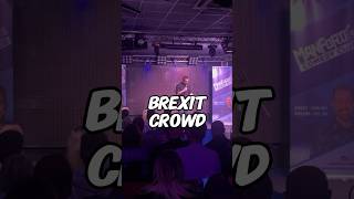 Brexit crowd  They couldn’t hide their feelings for me😂 comedy funny uk brexit norway [upl. by Anirual]