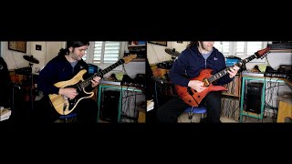 Heavy Metal Solo on Custom DIY Guitars  Mockingbird amp StratStyle Shred [upl. by Anirahs]