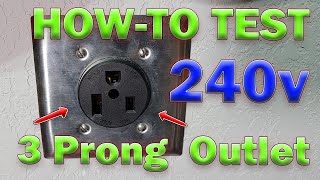 HowTo Test a 220v240v 3 Prong Outlet Easy 4K HD [upl. by Aittam]