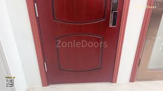 ZonleDoors Turkish Style Steel Fire Door Samples Shot With Smart Lock [upl. by Atkinson]