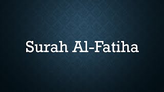 Surah Al Fatiha with english translation amp transliteration  Allah prophet muhammad Quran [upl. by Royal]