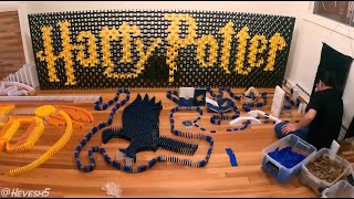 Funny ReverseHevesh515000 Dominoes Harry Potter HOGWARTS HOUSES [upl. by Suirtemid]