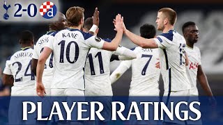 Tottenham 20 Dinamo Zagreb  Europa League Last 16 1st Leg PLAYER RATINGS [upl. by Rtoip]