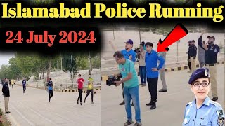 Islamabad Police Running Test 24 July 2024 PTC Saeedabad Karachi 👮‍♀️🤗 [upl. by Kesley209]