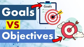 Differences between Goals and Objectives [upl. by Einahpts]