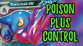 Toxicroak ex POISONS and CONTROLS the Game Pokemon TCG Live [upl. by Serrano907]