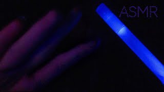 ASMR FR Une vidéo ASMR dans le NOIR COMPLET bâton bleu bruits de bouche [upl. by Oad]