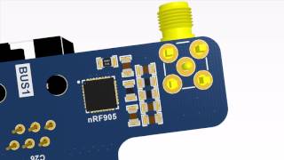 Raspberry Pi Yoda shield v10 RS485NRF905 [upl. by Oliviero]