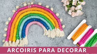 Arcoiris de macramé para decorar y colgar [upl. by Nalyad256]