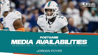 Jordan Poyer meets with the media after MIAvsBUF  Miami Dolphins [upl. by Ahsilrac683]