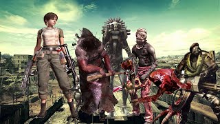 Resident Evil 5 Todas las muertes de Rebecca  Resident Evil 5 All Rebecca Deaths [upl. by Sucramej900]