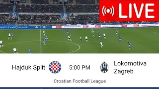 Utakmica uživo Hajduk Split protiv Lokomotiva Zagreb Full Stream Hrvatska nogometna liga20242 [upl. by Auginahs]