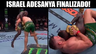 ADESANYA FOI FINALIZADO PELA PRIMEIRA VEZ RESULTADO LUTA DU PLESSIS VS ISRAEL ADESANYA UFC 305 [upl. by Iblehs644]