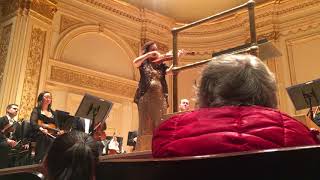 Hilary Hahn plays Bach Partita No 3 Gigue at Carnegie Hall [upl. by Azial130]