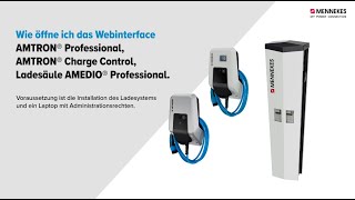 Webinterface für MENNEKES Ladestationen Charge Control und Professional öffnen [upl. by Guria]