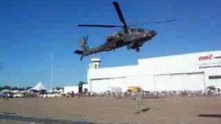 AH64 Apache Longbow Take OFF knocks over fence [upl. by Anailuj232]