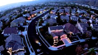 Christmas Light Display as Seen by Drone Wizards in Winter [upl. by Anailuy]