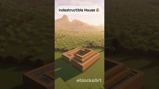 quotCrafting an Indestructible Minecraft 🏠Housequot minecraft shorts build cinematics timelapse [upl. by Levy]