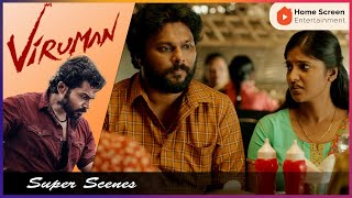 Viruman Movie Scenes  Rajkumar shocked to meet Karthi  Karthi  Aditi Shankar  Soori  Rajkiran [upl. by Ellebasi]