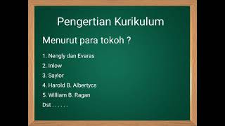 Materi 1  Pengertian Fungsi dan Paradigma Kurikulum [upl. by Eesyak]