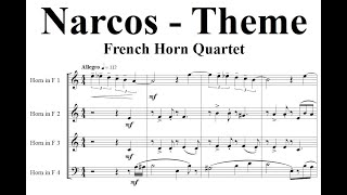 Narcos Theme  French Horn Quartet [upl. by Viridi449]