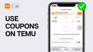 HOW TO USE COUPONS ON TEMU FULL GUIDE [upl. by Beore]