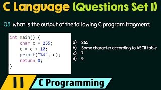 C Programming Important Questions Set 1 [upl. by Ydnyc]