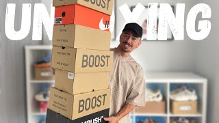 MASSIVE Yeezy Day Unboxing amp Collaboration Nikes [upl. by Arbed517]