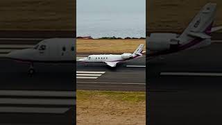 GULFSTREAM G100  TYROL AIR AMBULANCE TAKEOFF at Madeira Airport [upl. by Ringo61]