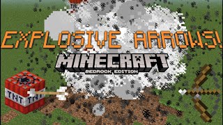 EXPLOSIVE ARROWS using command blocks [upl. by Izy]